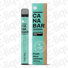 fresh mint canabar cbd disposable vape