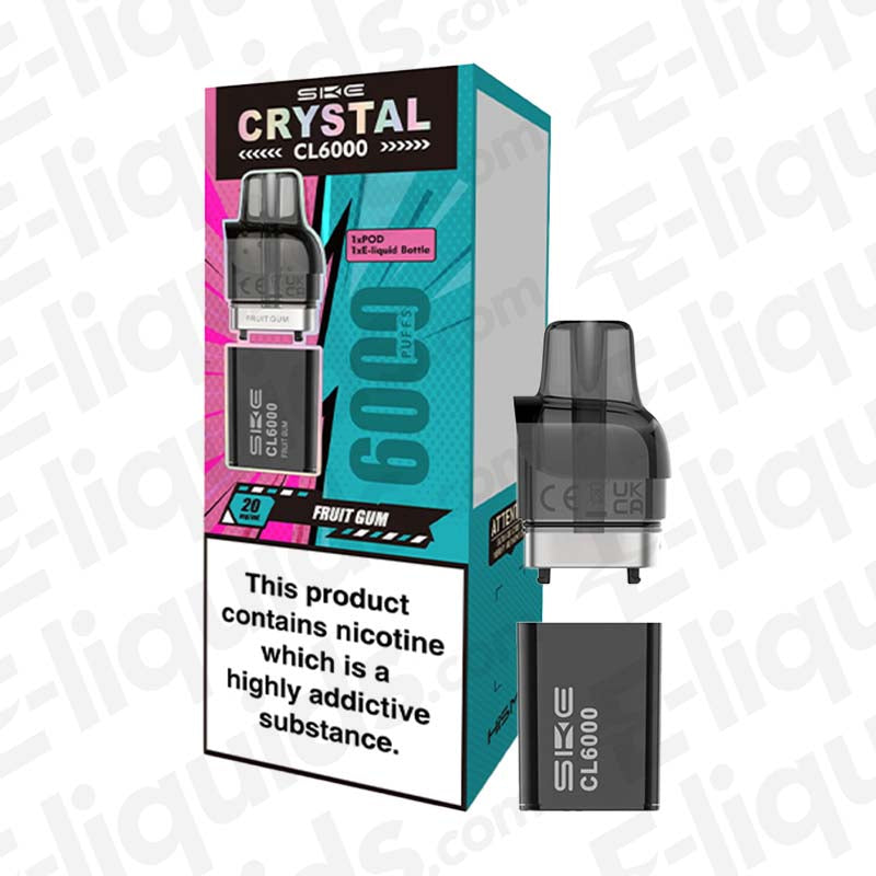 Cherry Ice SKE Crystal CL6000 Prefilled Vape Pod | E-liquids.com Cherry Ice SKE Crystal CL6000 Prefilled Vape Pod | E-liquids.com