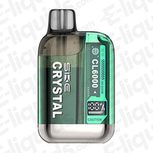 SKE Crystal CL6000 disposable vape device featuring a sleek design and e-liquid capacity for a convenient vaping experience.