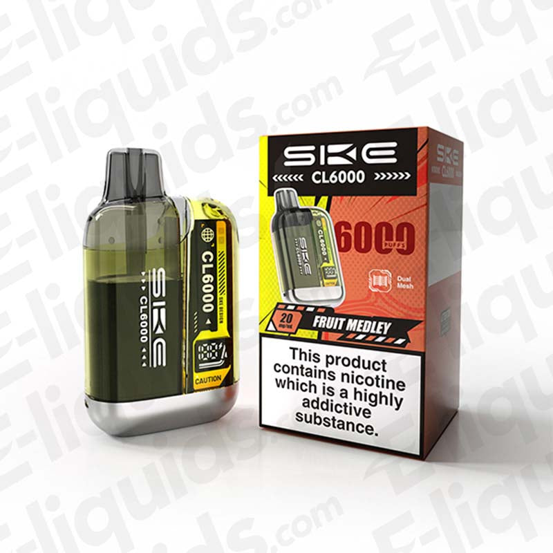SKE Crystal CL6000 20mg Prefilled Pod Kit Fruit Medley