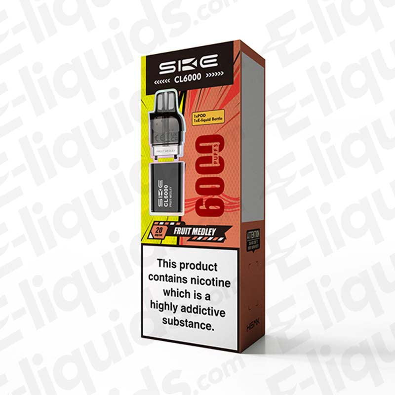 SKE Crystal CL6000 20mg Prefilled Pods Fruit Medley