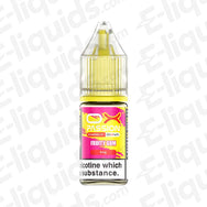 OXVA OX Passion Fruity Gum Nic Salt sweet mixed fruit bubblegum nic salt e-liquid in a bright pink and yellow bottle.