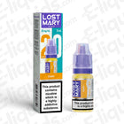 Lost Mary Nic Salt Vape Juice Gami 10ml bottle and packaging with 5mg strength, for pod and starter kits, available in 21 flavors.