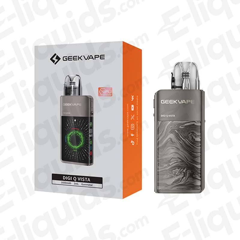 Black GeekVape Digi Q Vista Vape Pod Kit | E-liquids.com Black GeekVape Digi Q Vista Vape Pod Kit | E-liquids.com