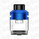 Geekvape E100 Replacement Pod, blue, compatible with Eteno E100 Vape, 2ml capacity, adjustable top airflow, for DTL vaping.