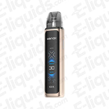 GeekVape Wenax Q Ultra Vape Pod Kit with LED display and compact design for easy portability.