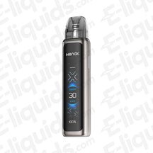GeekVape Wenax Q Ultra Vape Pod Kit showing sleek design and digital display for precise vaping control.