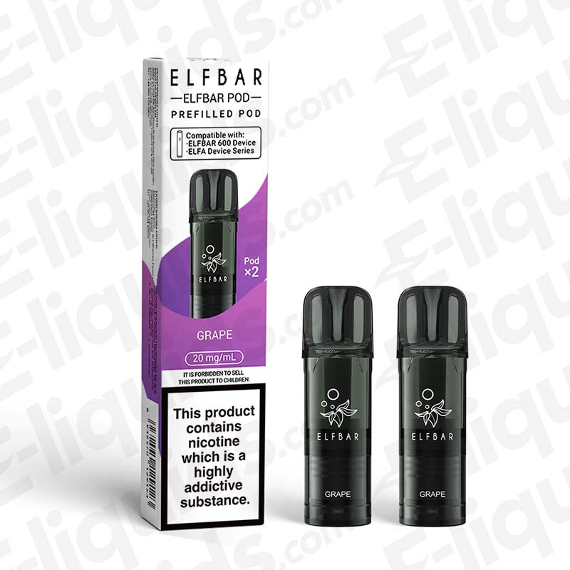 Elf Bar 600 20mg Prefilled Pods Grape