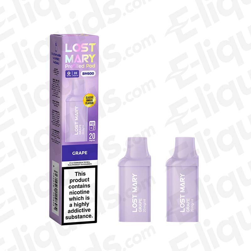 Lost Mary BM600 20mg Prefilled Pods Grape