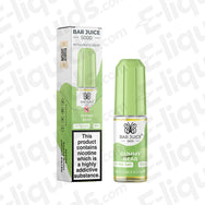 Gummy Bear Nic Salt E-liquid by Bar Juice 5000 in a 10ml bottle, featuring fruity flavors and nicotine options.