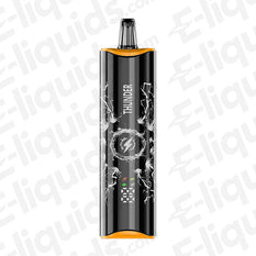 NEXEL Thunder Prefilled Pod Kit in sleek black design with lightning motif and vibrant orange accents.