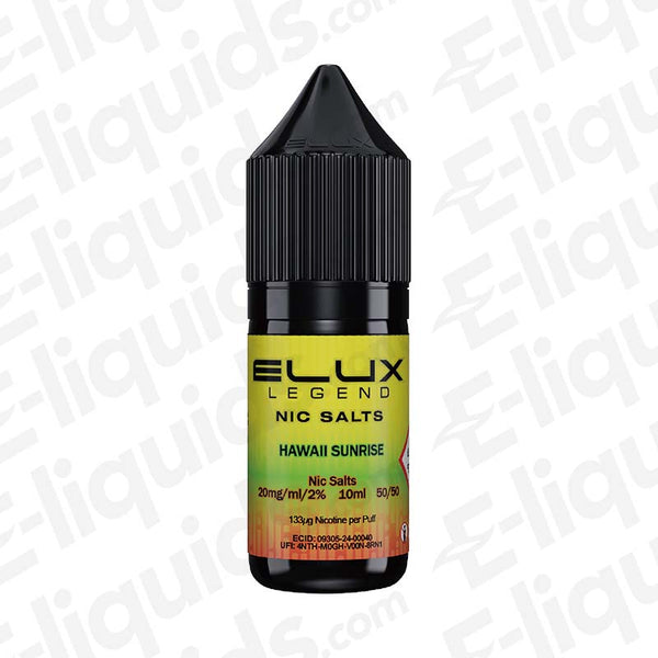 Elux Legend Hawaii Sunrise Nic Salt | Tropical Vape Juice Elux Legend Hawaii Sunrise Nic Salt | Tropical Vape Juice