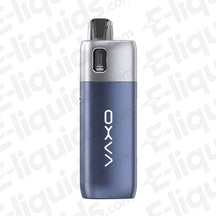 Oxva Oneo Pod Vape Kit in sleek blue and silver design, offering 40W power output for enhanced vaping experience.