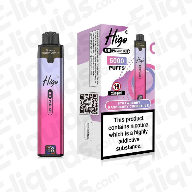 Higo BB Pulse Strawberry Raspberry Cherry Ice Prefilled Pod Kit