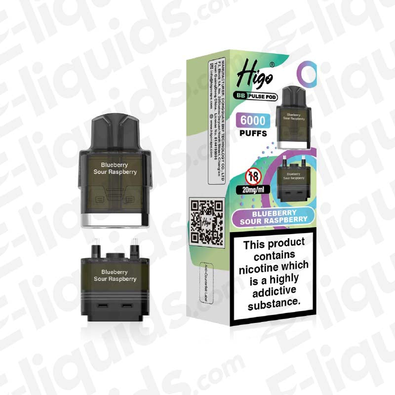 Higo BB Pulse Blueberry Sour Raspberry Prefilled Pod
