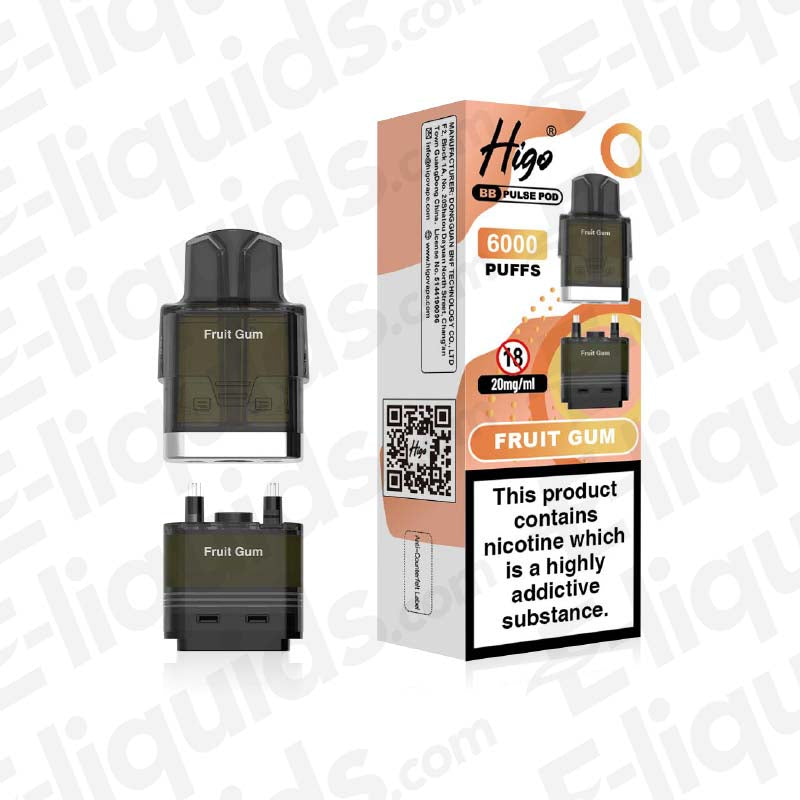 Higo BB Pulse Fruit Gum Prefilled Pod