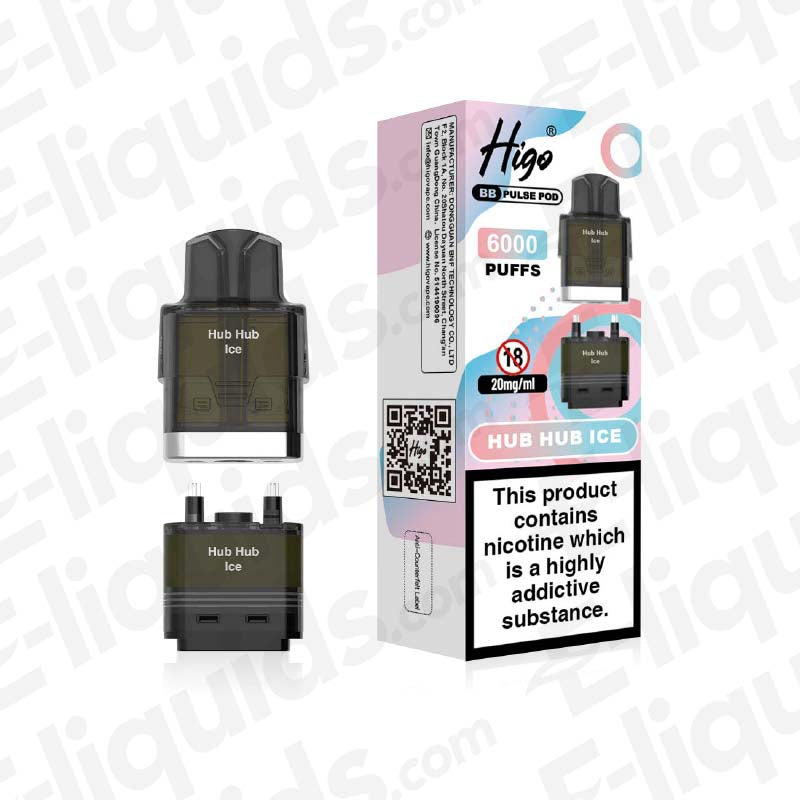Higo BB Pulse Hub Hub Ice Prefilled Pod