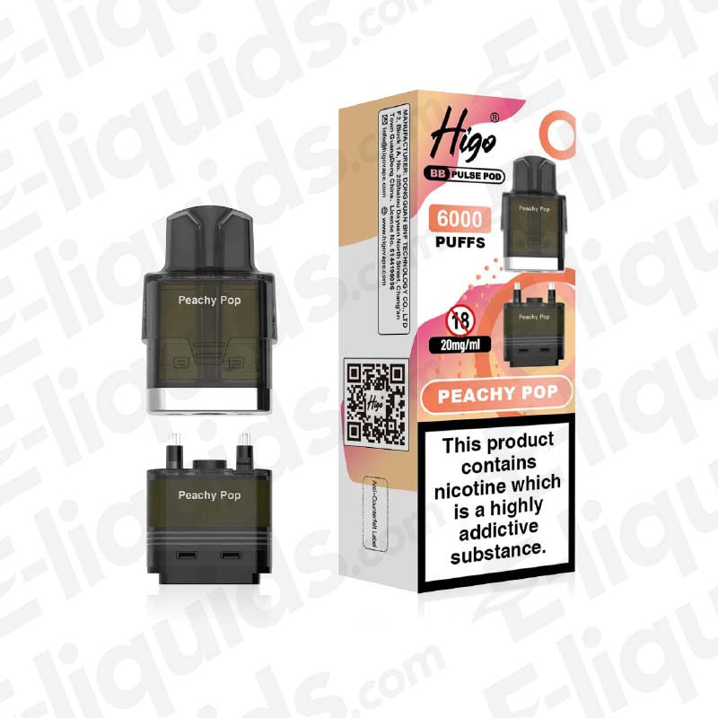 Higo BB Pulse Peachy Pop Prefilled Pod
