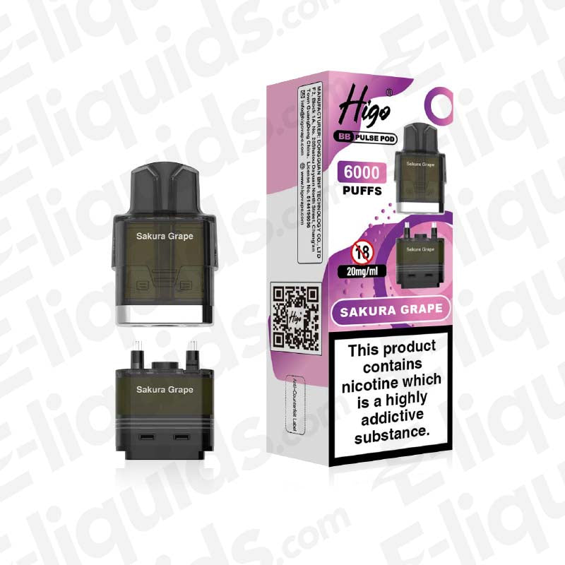 Higo BB Pulse Sakura Grape Prefilled Pod