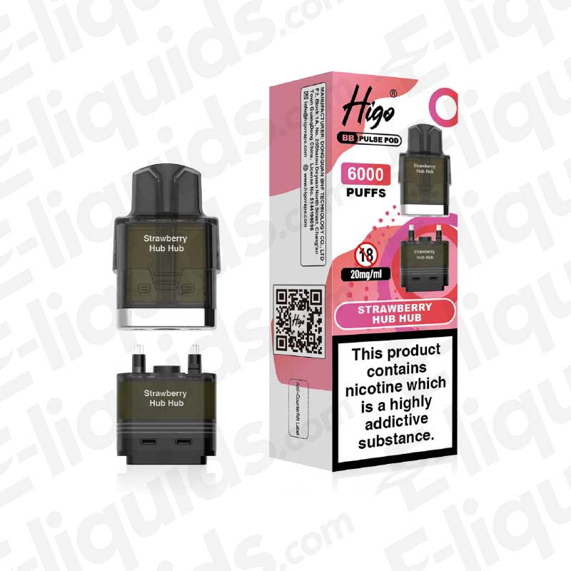 Higo BB Pulse Strawberry Huba Huba Prefilled Pod