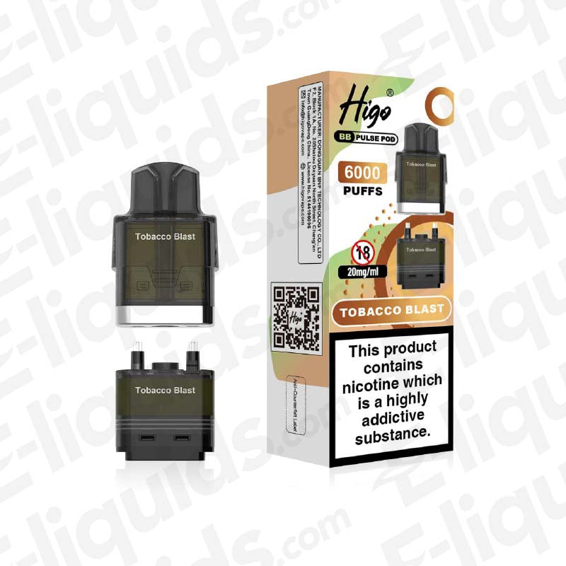 Higo BB Pulse Tobacco Blast Prefilled Pod