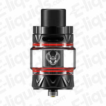 Horizontech Sakerz vape tank with bubble glass and top airflow control, showcasing new design features for improved flavor and vapor.