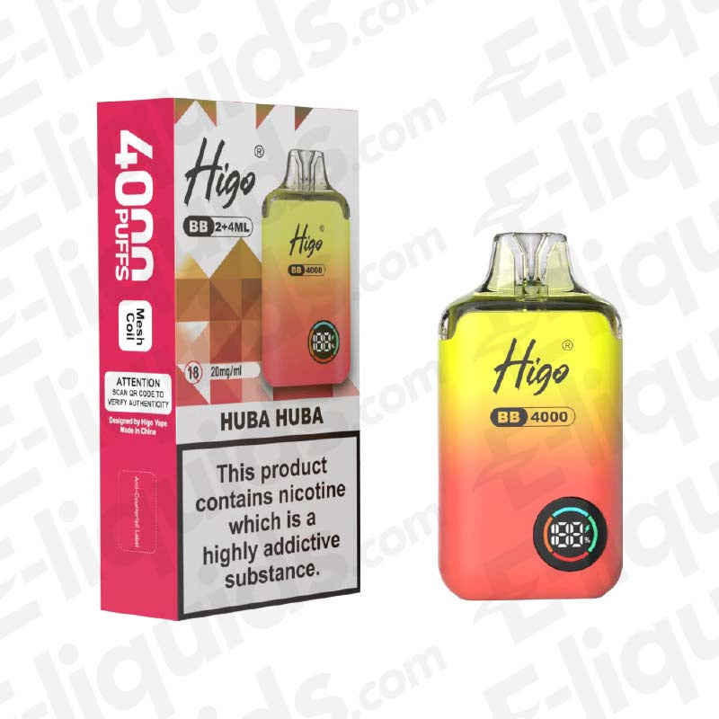 Higo BB 4000 20mg Prefilled Pod Kit Huba Huba