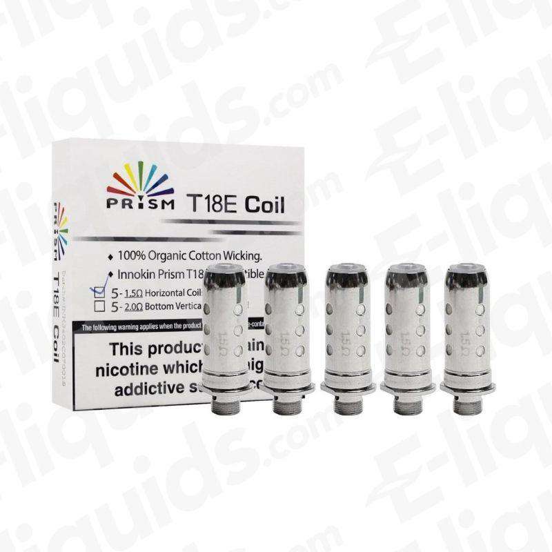 Innokin T18E Prism Coil 1.5 Ohm Pod Pack of 5 for Endura T22E and T18 Vape Kits