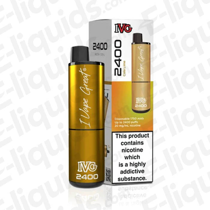 IVG 2400 20mg Prefilled Pod Kit Cola Lime