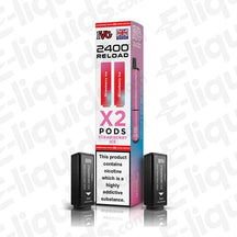 IVG 2400 2 In 1 Prefilled Pods - Strawberry Ice flavor with 2 pods in a box, perfect for vaping.