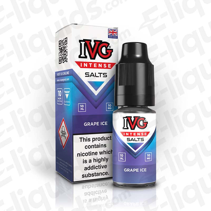 ivg intense nic salts grape ice 10mg