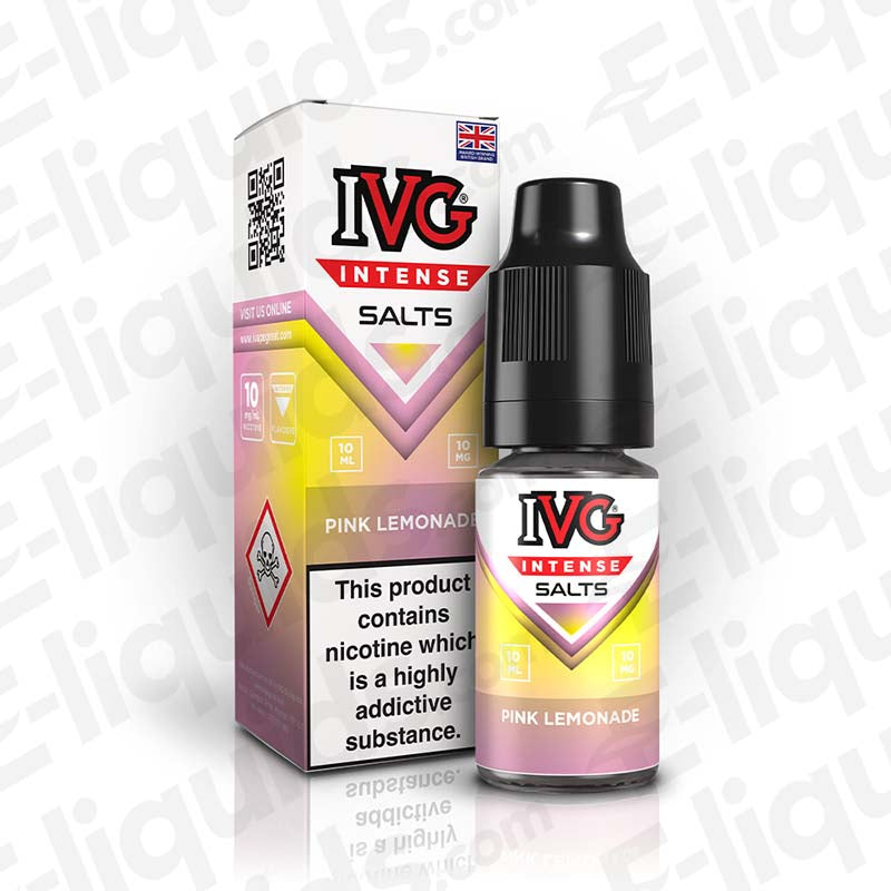 ivg intense nic salts pink lemonade 10mg