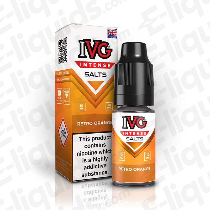 ivg intense nic salts retro orange 10mg