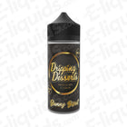 Jammy Biscuit Shortfill E-liquid by Dripping Desserts in 100ml bottle, featuring rich strawberry jam and buttery biscuit flavor.