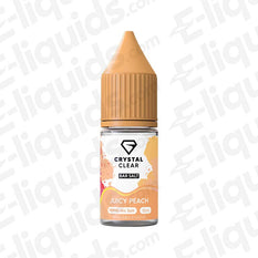 Juicy Peach Nic Salt E-liquid by Crystal Clear Bar