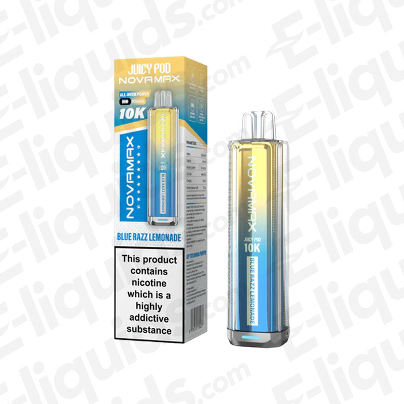 Juicy Pod Novamax 10K Blue Razz Lemonade Prefilled Pod Kit