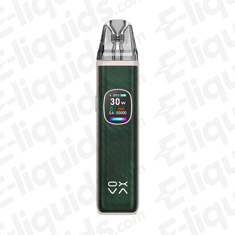 OXVA Xlim Pro 2 Pod Kit in Jungle Green with OLED display and fast-charging USB C port