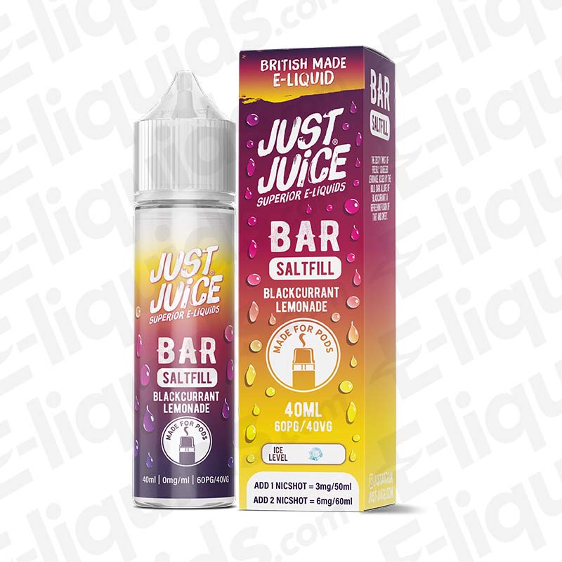 Just Juice Bar Saltfill Blackcurrant Lemonade 40ml Longfill