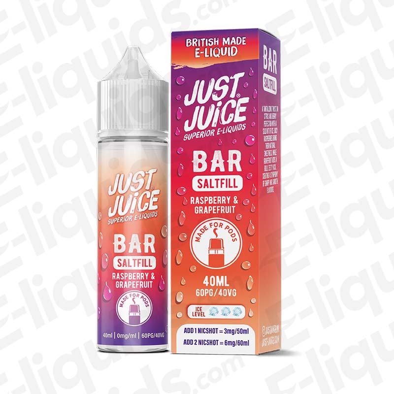 Just Juice Bar Saltfill Raspberry & Grapefruit 40ml Longfill