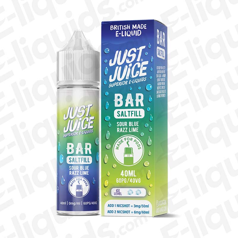 Just Juice Bar Saltfill Sour Blue Razz Lime 40ml Longfill