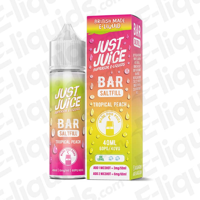 Just Juice Bar Saltfill Tropical Peach 40ml Longfill