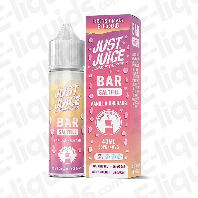 Just Juice Bar Saltfill Vanilla Rhubarb 40ml Longfill