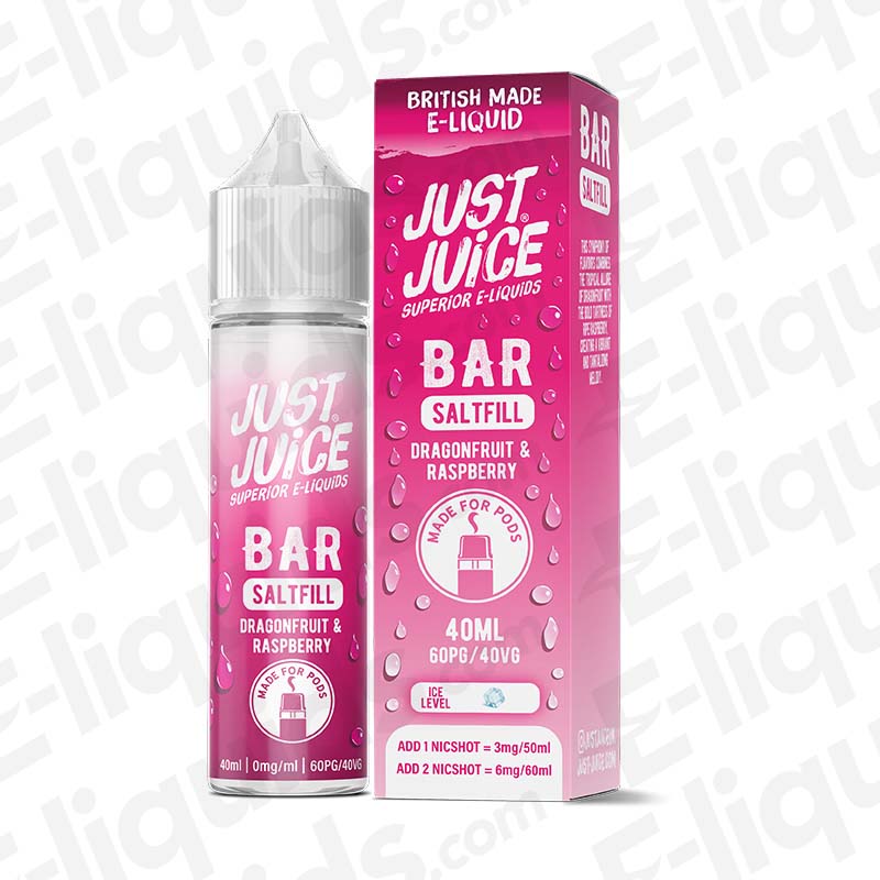 Just Juice Bar Saltfill Dragon Fruit & Raspberry 40ml Longfill