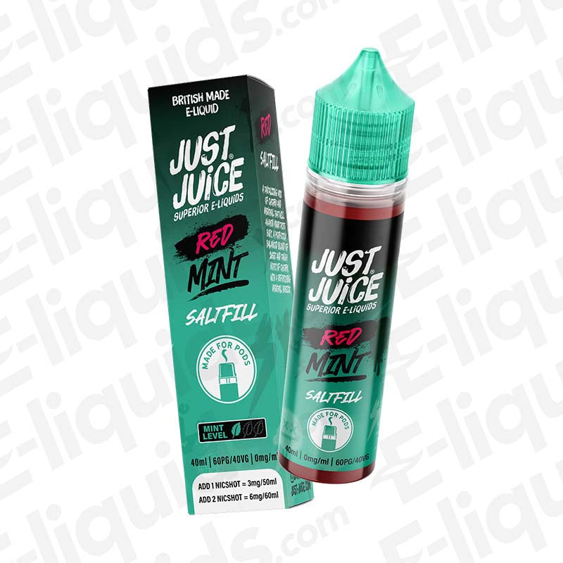 Just Juice Bar Saltfill Red Mint 40ml Longfill