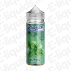 Menthol 70/30 Shortfill E-liquid by Kingston bottle with mint graphics, designed for flavorful and smooth vaping.