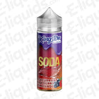 Soda Blackcurrant Raspberry Lemonade 70/30 Shortfill E-liquid by Kingston bottle with purple and red label