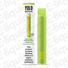 YOLO Mesh M600 20mg Disposable Vape Kiwi Guava Passion Fruit