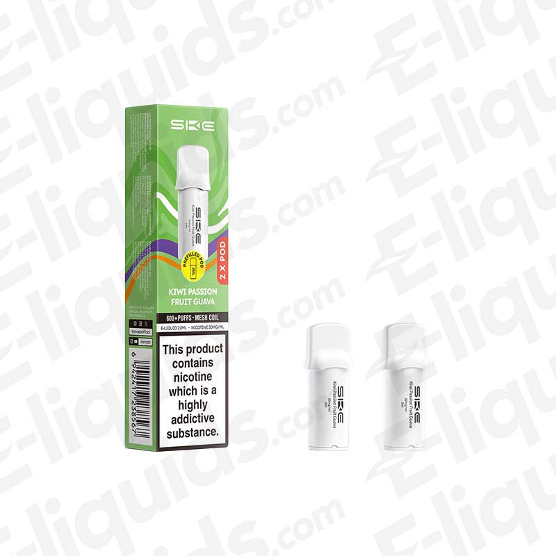 SKE 600 Pro 20mg Prefilled Pods Kiwi Passion Fruit Guava