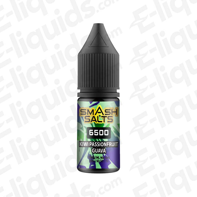 Smash Salts 6500 Kiwi Passionfruit Guava 10mg Nic Salt E-liquid