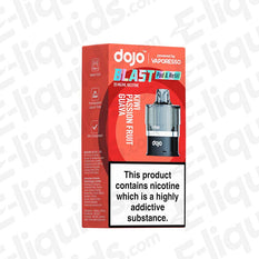 Vaporesso Dojo Blast 6000 Kiwi Passionfruit Guava pod box with nicotine warning